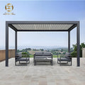 Newest Pergola Glass Doors Pergola Bioclimatica in Alluminio Motorizzata Pergola Aluminium Outdoor Motorized Lean to Pergola