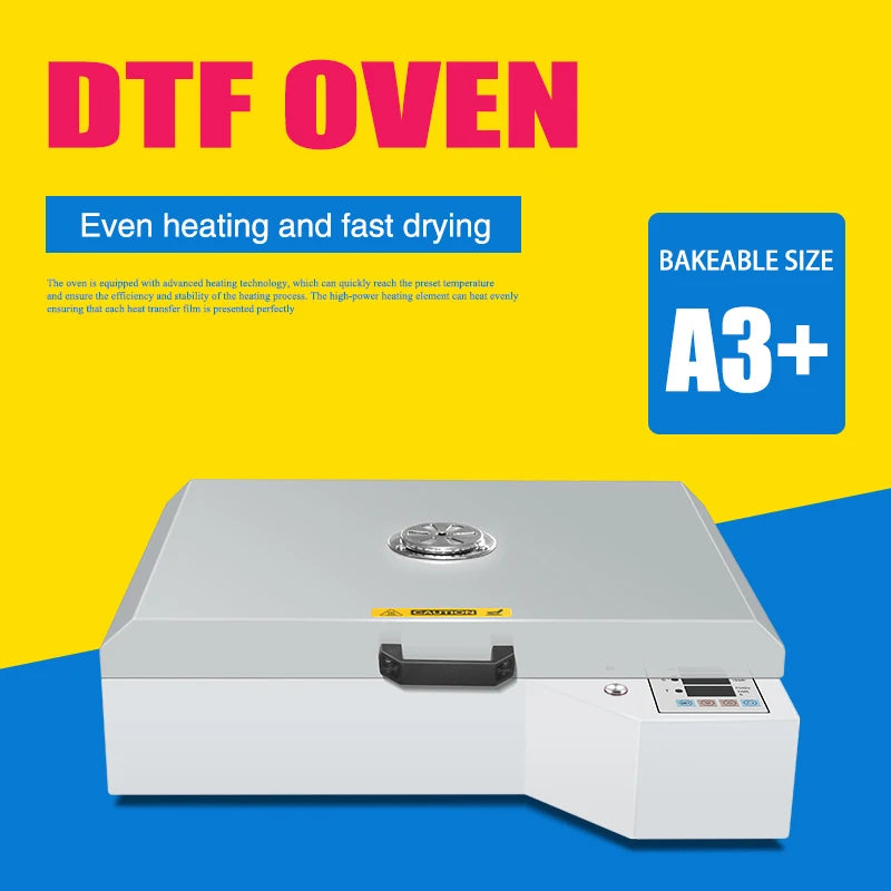 Factory Direct Supply A3 DTF Powder Dryer Machine Lamp Tube Drying Oven for XP600 Printer