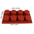 8 Hole Silicone Mold for Pudding Handmade Cupcakes Jelly Cookies and Mini Muffins DIY Baking Tool
