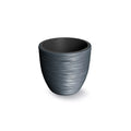 Anthracite colored planter with reservoir FURU collection 29.8 x 29.8 x 28 cm 15 L capacity.