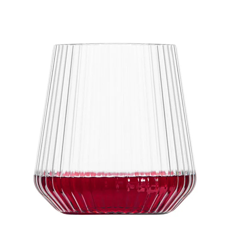 12 oz Origami Ripple Stemless Plastic Wine Glass Durable Cocktail Glass for Home Bar Wedding Party for Champagne Whiskey Wine