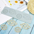 Wholesale 4 Holes Lemon Shaped Silicone Von Mat Sugar Process Impression Edible Cake Molecular Cuisine Decoration