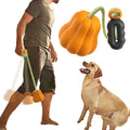 USMILEPET Tossing Chew Stick TRP Chew and Grind Outdoor Hand-thrown Pumpkin Ball Dog Toy for Small Medium Puppy Pet Dogs