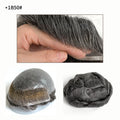 Swiss Lace Front Thin PU Skin Base Revert Knots Human Hair BIO Style Men Hair System Toupee MegaBDM