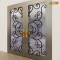 Elegant iron doors are artistically handcraftedproviding timeless beautylasting durability and reliable security for your home