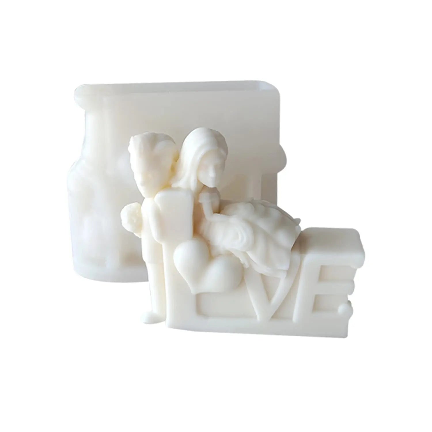 Wedding Decor Silicone Resin Molds DIY Aromatherapy Candles Soap Wax Plaster Polymer Clay Making Soap Molds Silicone Set