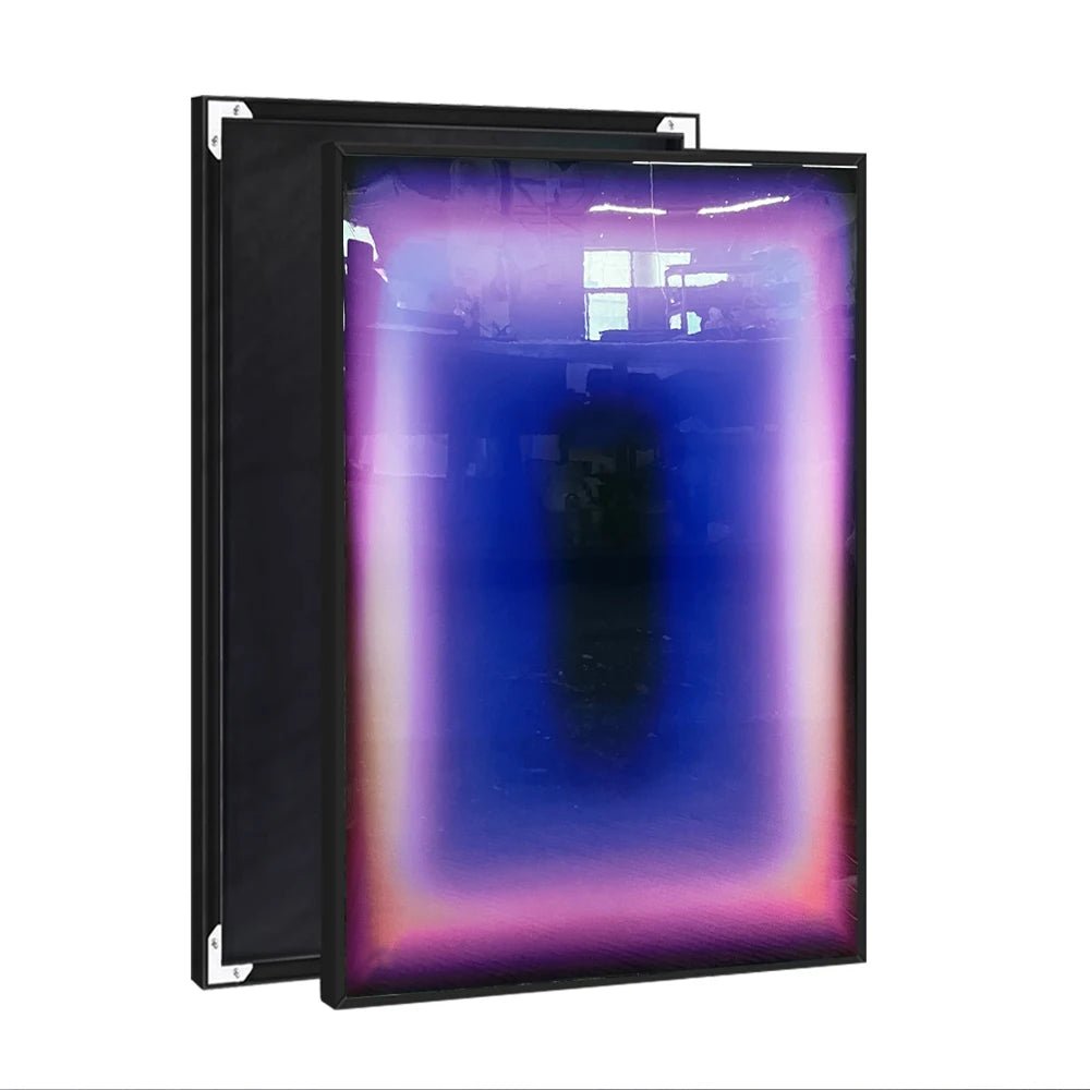 Hotel Custom Glossy Canvas Painting Modern Wall Art Museum Neon Crystal Porcelain Painting Wall Art Canvas Painting With Frame
