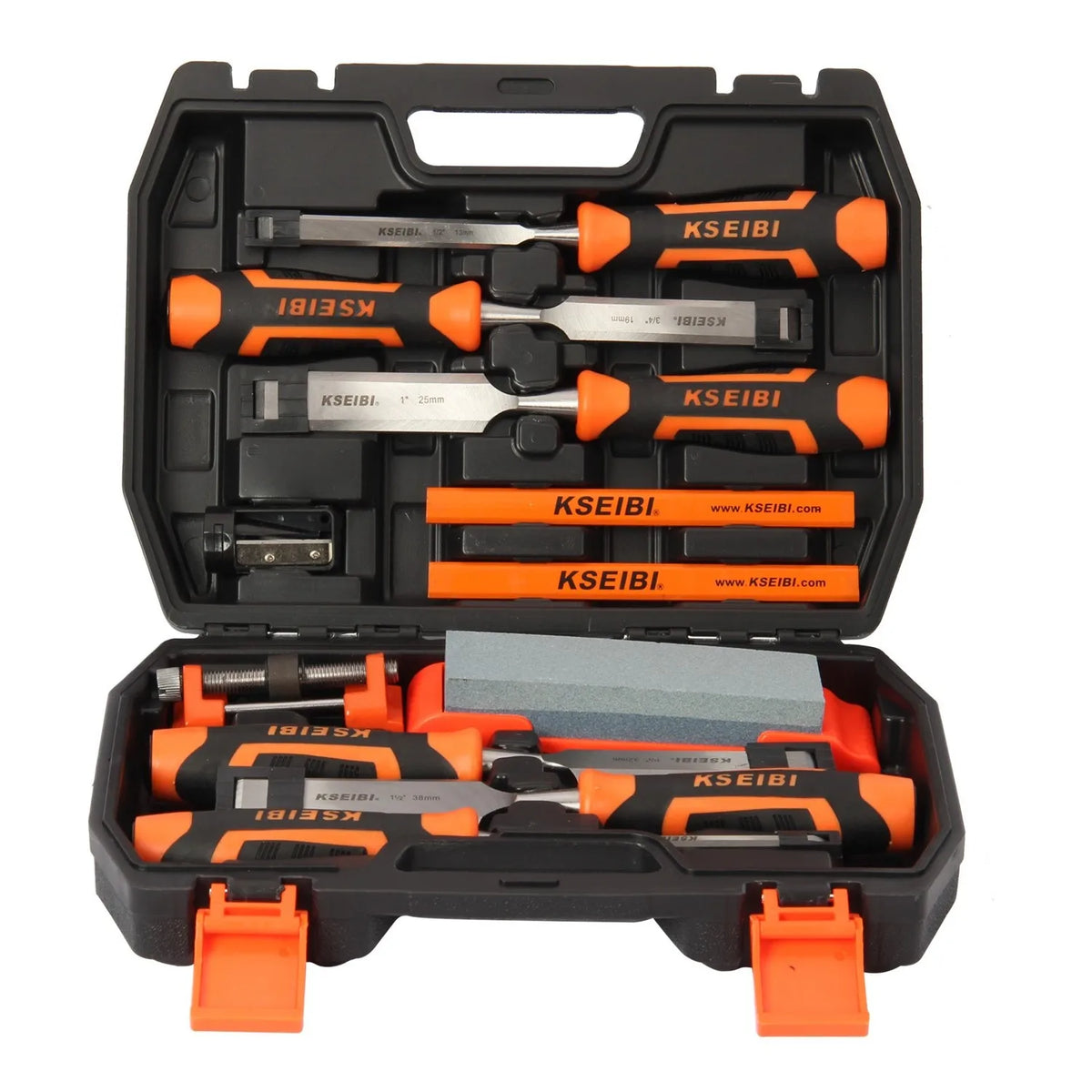 KSEIBI Best Seller 12-PC Wood Carving Chisel Set Progrip Industrial Grade for Professional Carpentry Workers