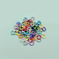 Colorful 1.2*8mm Jump Ring for Diy Jewelry Pendant Toy Making Metal Open Round Split Key Ring Snap Hook Keychain with Split Ring