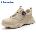 LAnoudun Workwear Series Men's Safety Shoes New Fashion Anti-Puncture Smart Button Safety Shoes MegaBDM