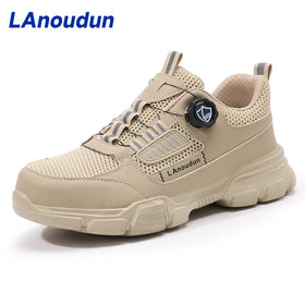 LAnoudun Workwear Series Men's Safety Shoes New Fashion Anti-Puncture Smart Button Safety Shoes