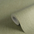 Made Germany Stripes Plaid Green Non Woven Vinyl Wallpaper Rolls for Living Room Hotel School-Modern Textured Home Decor