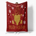 Custom Knitted for Flannel Throw Blanket with Christmas Design for Airplane Use and Recommended As a Christmas Gift