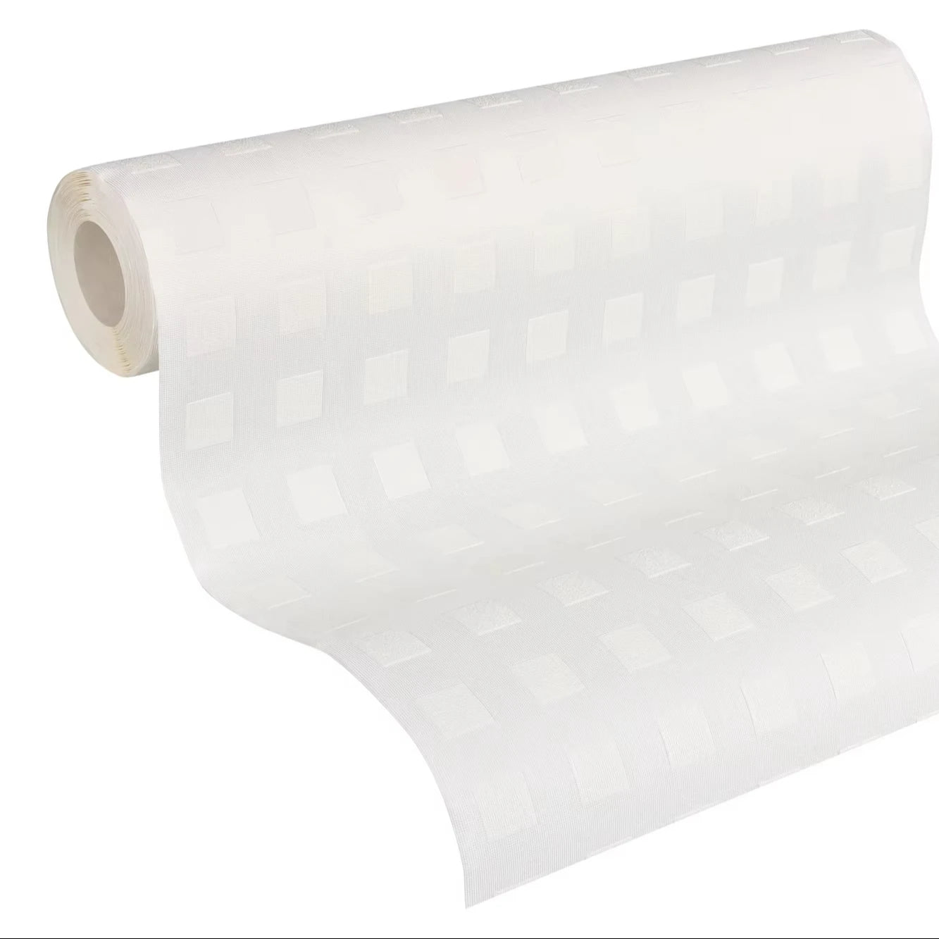 Made in Germany - Coatable Wallpaper rolls Geometric Paintable White Non Woven Vinyl Wallpaper for painting - 1005 x 053 m