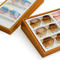 WYP Hot Selling Sunglasses Display Case Sunglasses Show case 18 Slot Sunglass Eyewear Display Storage Case Tray