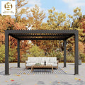Outdoor Louvered Electric Pergola Gazebo Outdoor Decorations Aluminium Free Standing Pergola Bioclimatic Pergolas for Outdoor