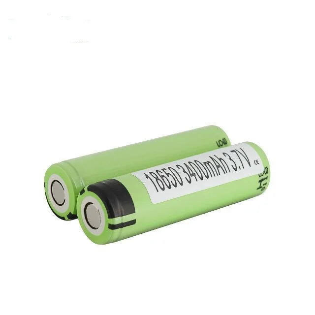 Wholesale 18650 3400mAh 3.7V 3400B Panosoni Rechargeable Battery With Flat Top Discharge Battery Green Color