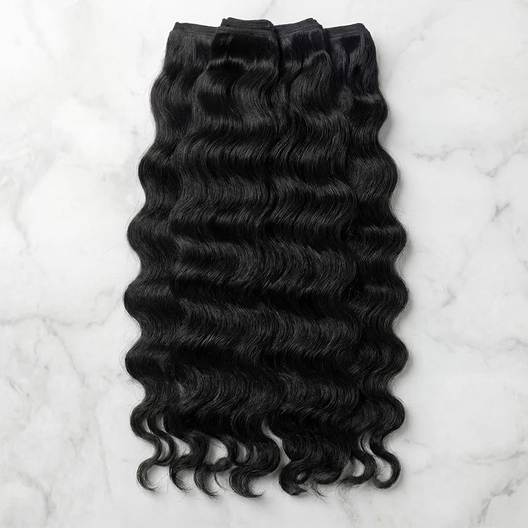 New Year Sale Raw Virgin Cuticle Aligned 100% Human Hair Perruque Double Drawn Vietnamese Hair Deep Wave Hair Bundles