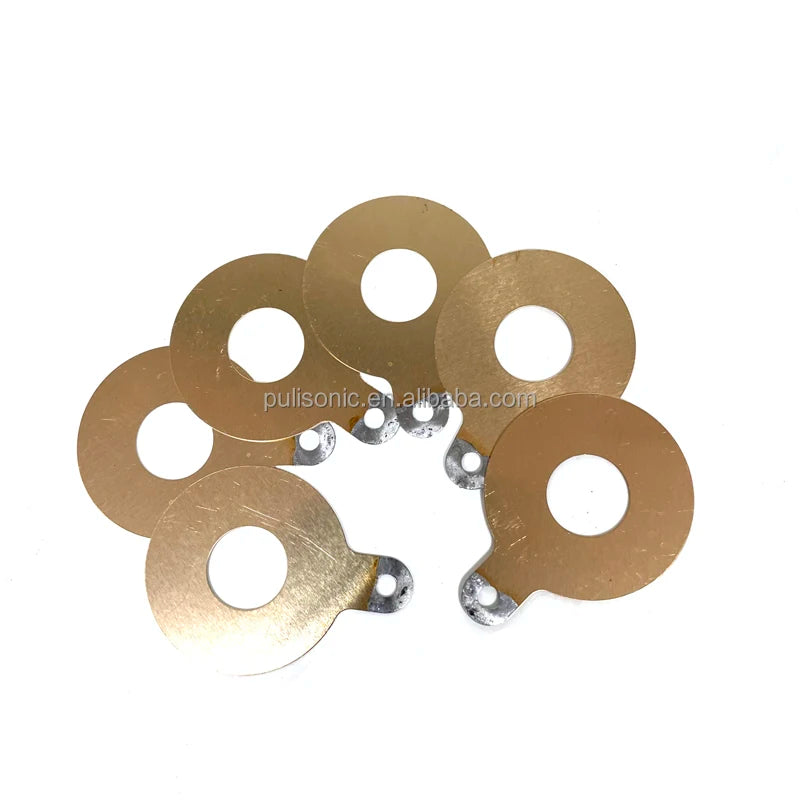 High Conductivity Electrode Plate 38x15mm for Ultrasonic Transducers Industrial Cleaning Sensor Components