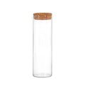 Kitchen Organizer 550ml Large Round Empty Borosilicate Glass Food Storage Jar with Bamboo Lids for Coffee Tea Spice
