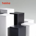 Tianhui Custom Tea Cans Metal Tins Empty Cans Black Square Tea Container Small Metal Box for Cookie Candy