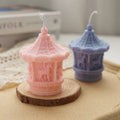 Handmade Craft Tool Room Decorations Cute Carousel Amusement Park Wax Silicone Molds Carousel Candle Mold MegaBDM