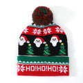 Colorful Jacquard Christmas Knitted Hat Winter Holiday Christmas Hats Beanie Caps