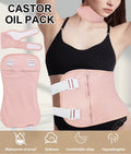 Custom Thyroid Liver Detox Reusable Compress Kits Organic Cotton Wrap Around Stomach Castor Oil Pack