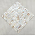 Natural Shell Mosaic Freshwater Mother of Pearl Carved Square Tile Real Touch for Kitchen Bathroom TV Background Wall Home Decor