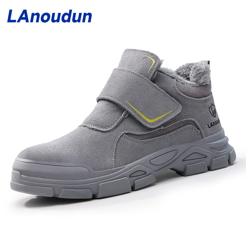 LAnoudun Welder Series Safety Boots for Men Anti-smash and Anti-puncture Safety Fashion Safety Shoes for Winter MegaBDM