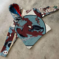 Custom Mens Sets Clothing Supplier Jacquard Woven Cotton Anime Tapestry Hoodie and Pants Set