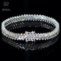 New Design Baguette Vvs Moissanite Tennis Chain Necklace Pass Diamond Tester Iced Out Diamond 925 Silver Bracelet for Men Women