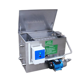 QihangRAS Industrial Rotary Drum Filter QL-PM-20S Indoor Aquaculture Fish Farm Water Treatment 20m3/h Stainless Steel 750W Pump