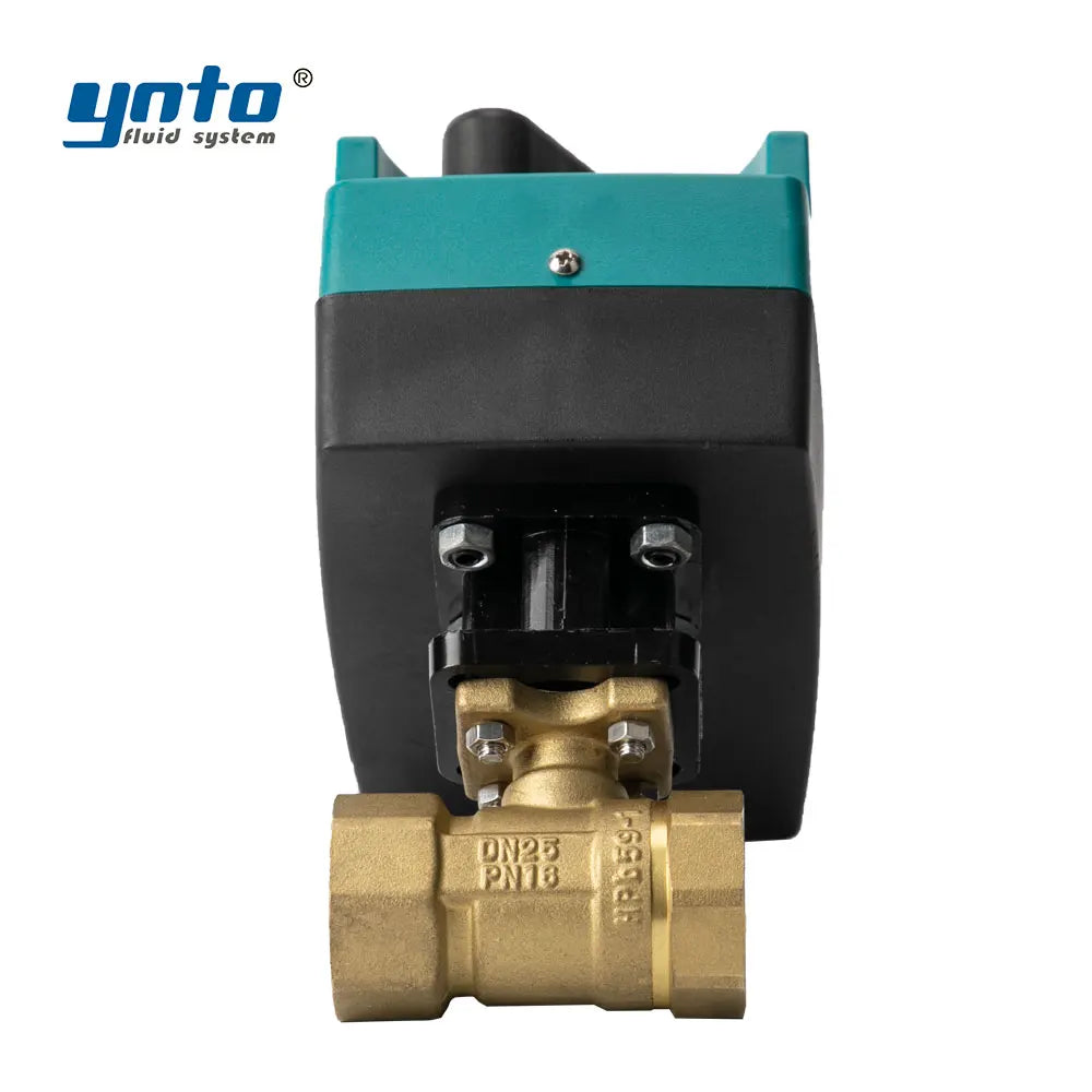 OEM Customizable High Pressure HVAC Brass Ball Valve Electric Actuator Internal Thread BSP Water Control AC 240V 1600KPA JUNYUAN