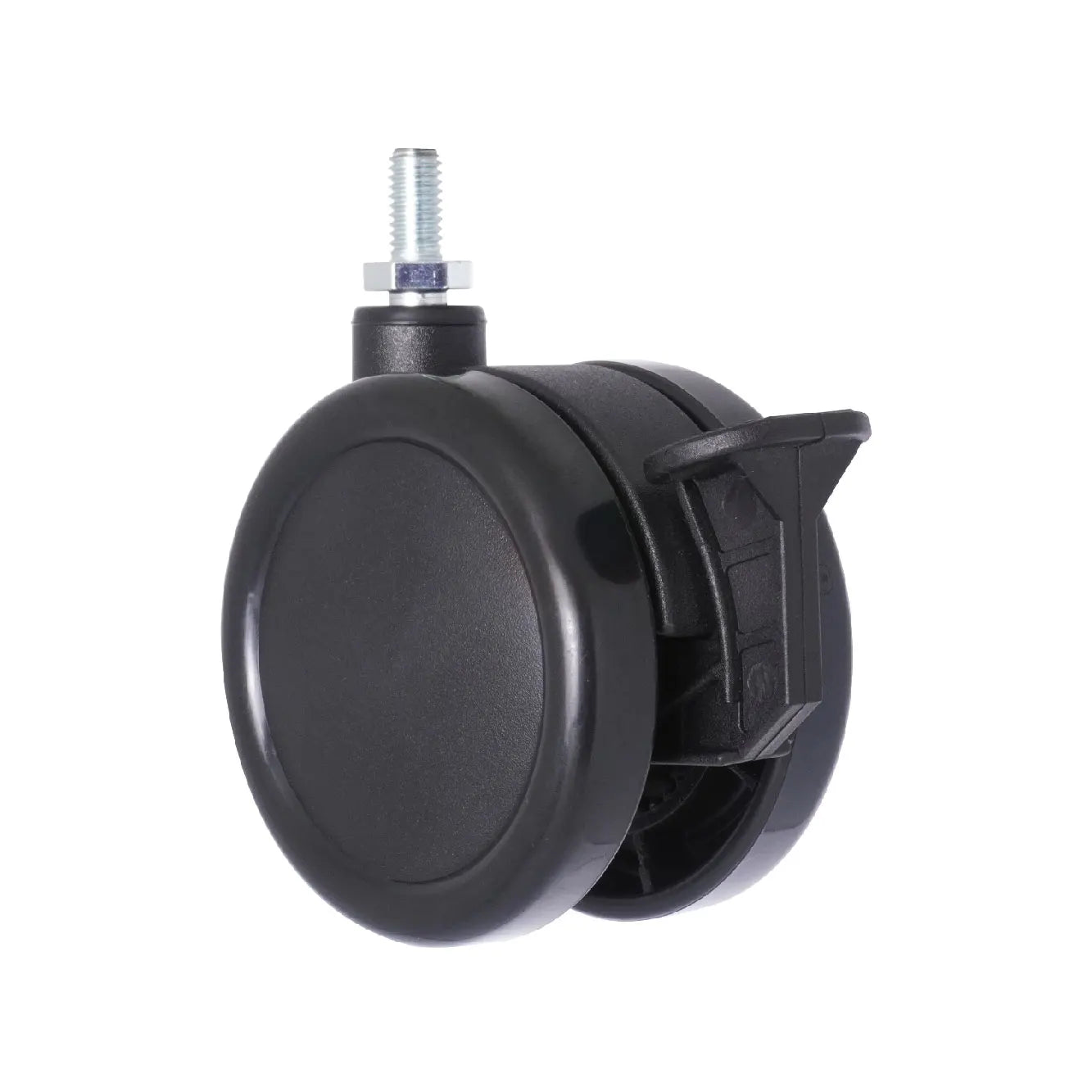 Modern Design 3 Inch Nylon Plastic Caster Wheels Locking M8 Threaded Stem for Furniture Living Room Bedroom Hotel Workshop Use