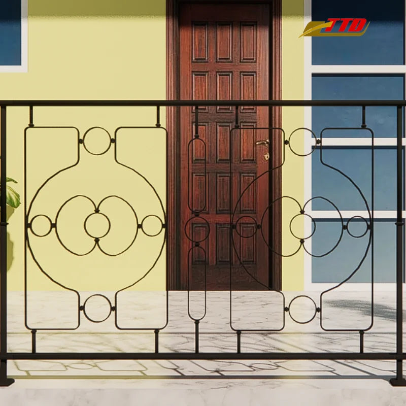 100% Ingredients From Vietnam Sleek Balcony Iron Railings with Stainless Steel & Brass for Small or Big Spaces Modern Styling