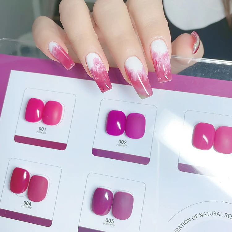 ZRKGEL Free Sample 6 Color 15ML Uv Led Gel Nail Polish Private Label Nail Supplies Salon Gel Nail Polish Sets