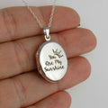 Pocket Watch Necklace Stainless Steel  Round Picture Frame Photo Necklaces