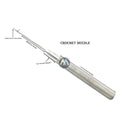 Professional Stainless Steel Crochet Needle 3MM Needle Bead Tool with Grooved Handle for Micro Ring and I-Tip Hair Extension