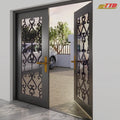 Gorgeous home doors with unique modern iron door designs crafted in contemporary architectural style luxurious and safe