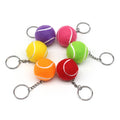 Colorful Tennis Ball Sport Keychain Keyring 3d Mini Tennis Ball Key Chains for Women Kids Bag Charm Tennis Games Fan's Gifts