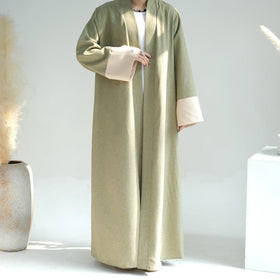 Loriya Abaya 2026 Latest Collections Dubai Abaya Cardigan Solid Color Islamic Clothing for Women Plus Size Muslim Dress