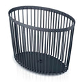 CLUBO 55L garden basket stand - decorative side table dimensions (mm) 568x348x450 Anthracite color