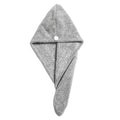 Grey Color Bamboo Charcoal Microfiber Fiber Hair Turban Japan Hair Turban