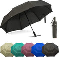 Wholesale New Design 2 Folding Umbrella Windproof Portable Custom Logo Printing Umbrella With Carabiner Handle