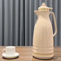 Custom 2L High Quality Arabic Classic Insulated Thermal Coffee Pot Lid Large Capacity Pink Glass Refill Vacuum Flask Home Use