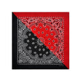 Color-Block Paisley Bandana 22x22 Inches Polyester - Customizable Print Headscarf for Women Men