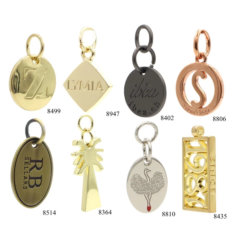 Unique Design Zinc Alloy Custom logo Metal Zipper Puller Head Zip Pull Tab for Garment and Bags