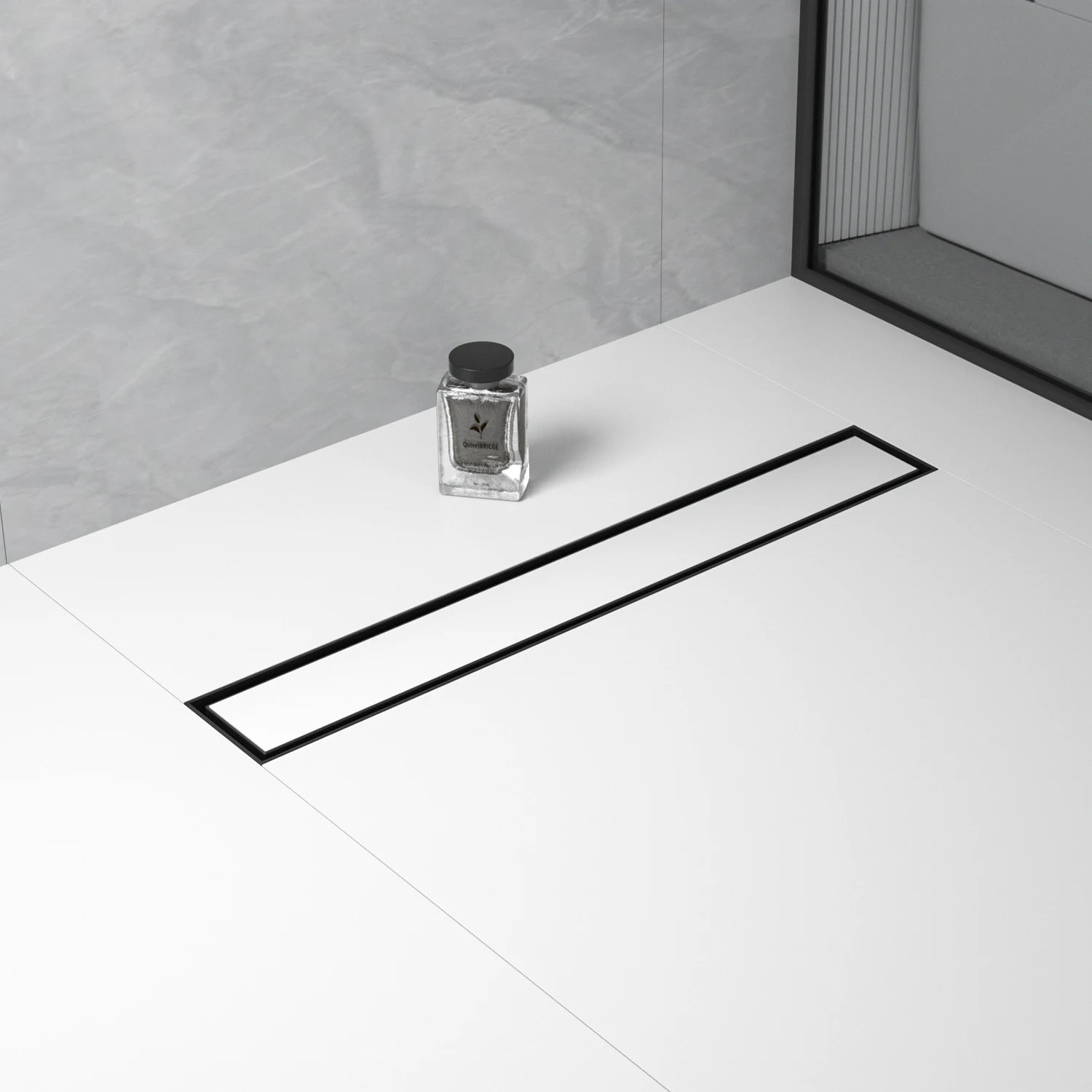 Premium 24" Black Stainless Steel Linear Shower Drain CUPC Certified Direct Dropship to US Customers