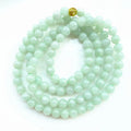 PFT Jade Round Bead Necklace Old Pit Ice Glutinous Seed Light Bean Green Trendy Women's Gift Necklace MegaBDM